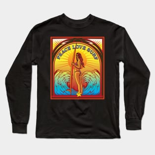 PEACE LOVE SURF Long Sleeve T-Shirt